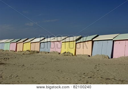 Beach Huts In Berck In Nord Pas De Calais