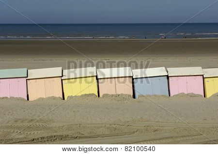 Beach Huts In Berck In Nord Pas De Calais
