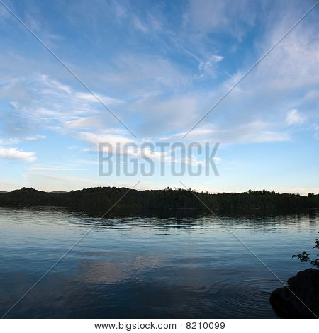 niedrigere Saranac Lake panorama