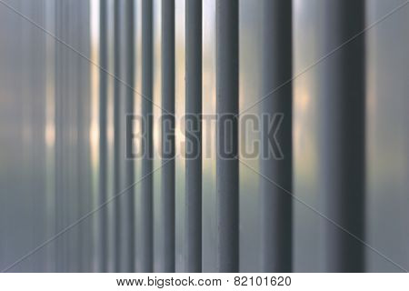 Surface of trapezoidal metal sheet