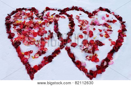 Two Hearts On The Snow
