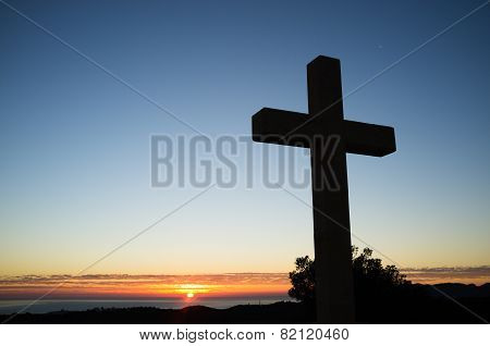 Cross At Sunrise