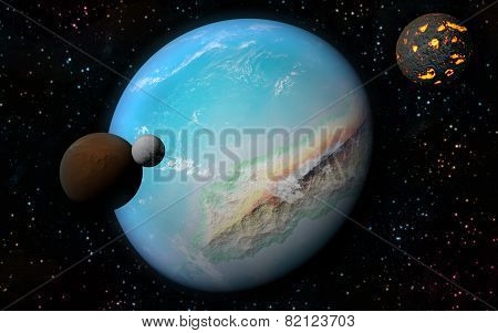 3D Earth Like Planet