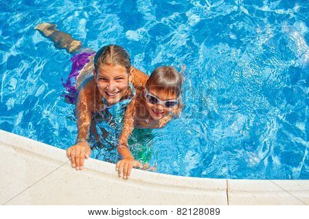 Kids in the pool