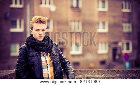 Handsome Fashionable Man Outdoor