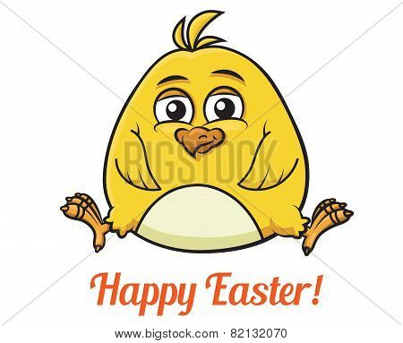 Cute little yellow Easter chick