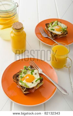 Croque Madame - French Baked Toast
