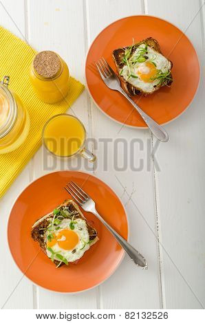 Croque Madame - French Baked Toast