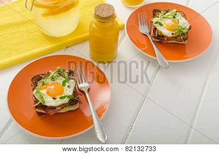 Croque Madame - French Baked Toast