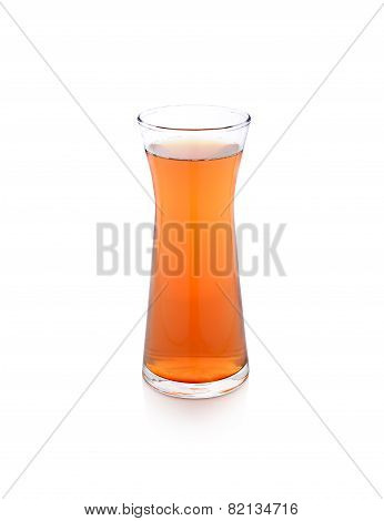 Glass Of Bale Fruit Juice On White Background