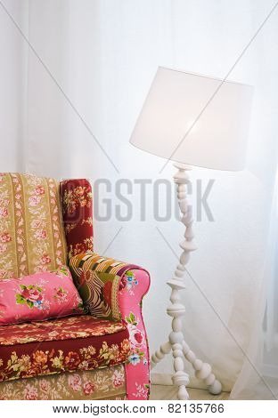 Sofa with Lamp