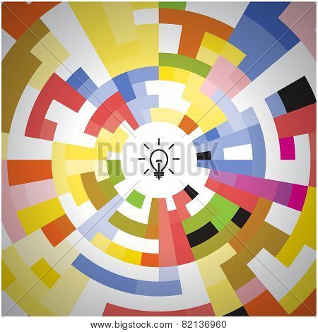 Creative Circle Abstract Vector Logo Design Background.