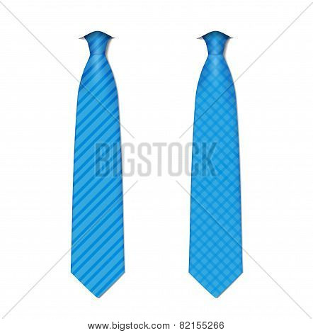 Plaid, checkered silk ties template. Easy editable colors - vector.