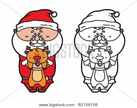 Santa coloring page