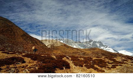 Sherpa In Himalayas.