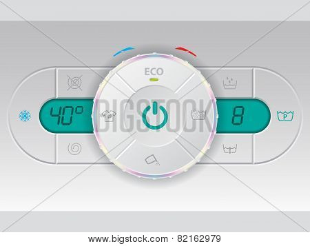 Digital Wash Machine Control Deck