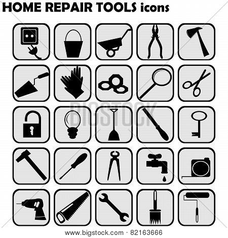 Set Of Home Repairs Icons