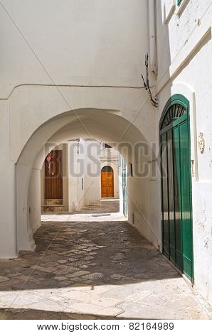 Alleyway. Fasano. Puglia. Italy.