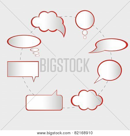 speech bubbles vector