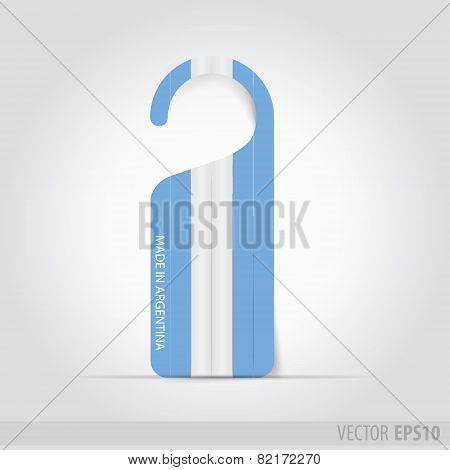 Made In Argentina  Tag For Door
