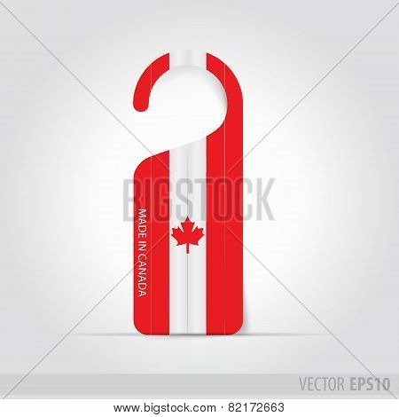 Made In Canada Tag For Door