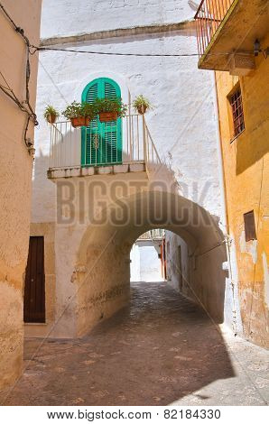 Alleyway. Fasano. Puglia. Italy.