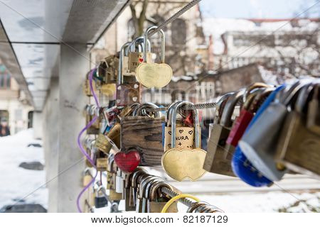 Wooden Love Lock