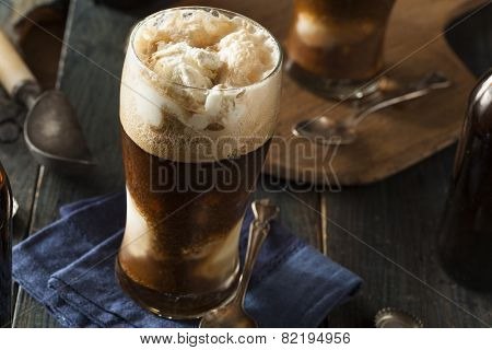 Frozen Dark Stout Beer Float