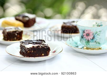 Brownies Set For Tea Time