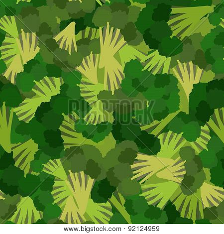 Broccoli seamless pattern. Green broccoli von vector vegetable