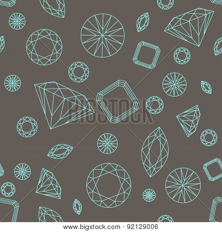 Seamless pattern diamonds