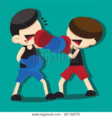 BOXING CARTOON