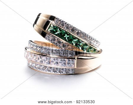 Rings with gems