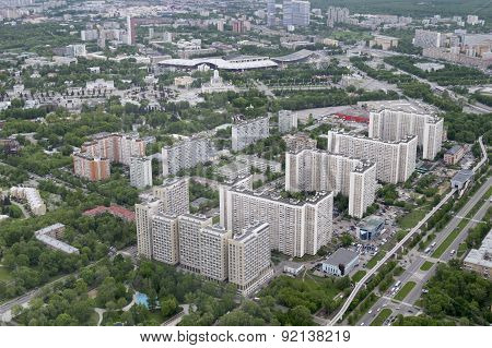 View of Moscow from a height of 337 meters