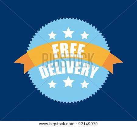 delivery design over blue background vector illustration