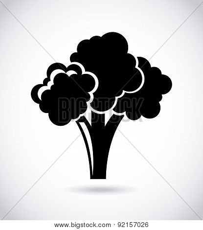 food design over gray  background vector illustration