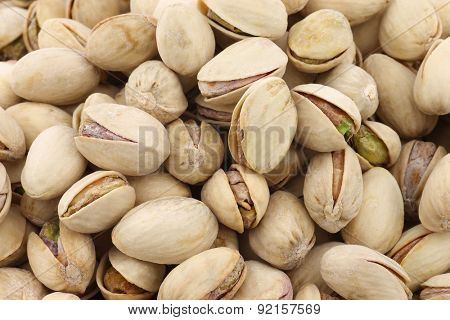 Pistachio nuts background