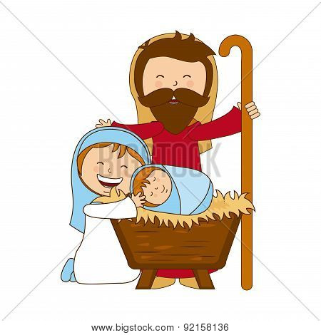 christmas design over white background vector illustration