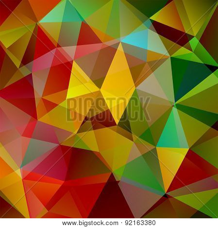 abstract background consisting of triangles