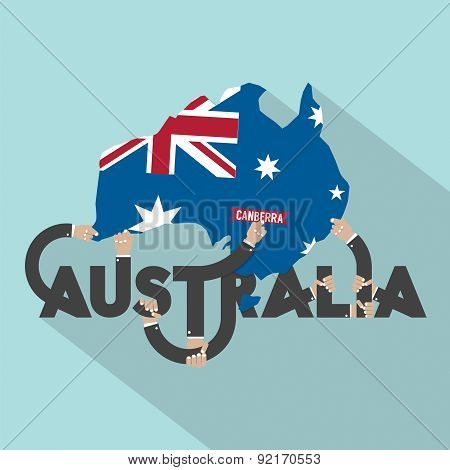 Australia Typography Design.