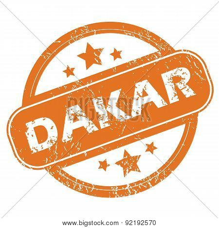 Dakar rubber stamp