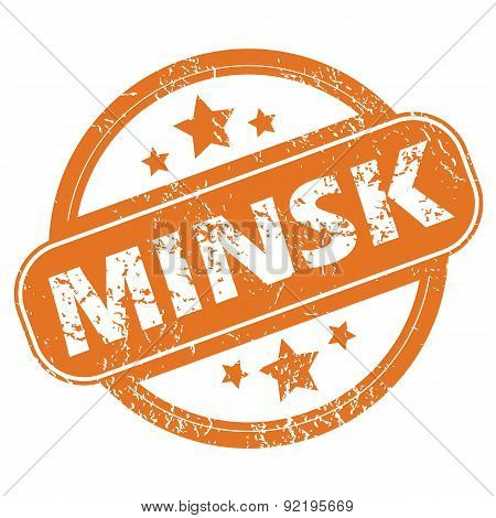 Minsk round stamp