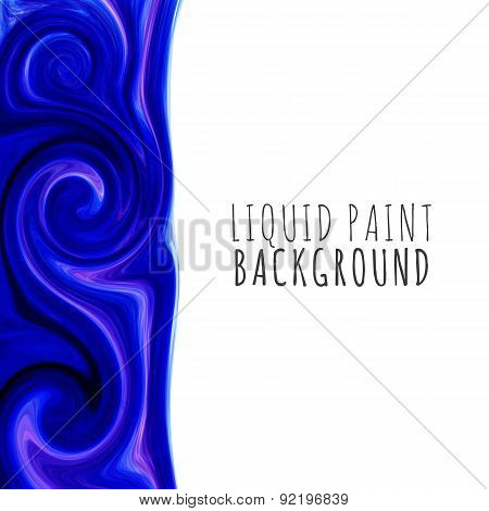 Colorful liquid paint background. Vector illustration for your artwork, business cards, posters, ban