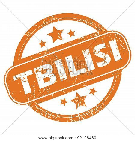 Tbilisi round stamp