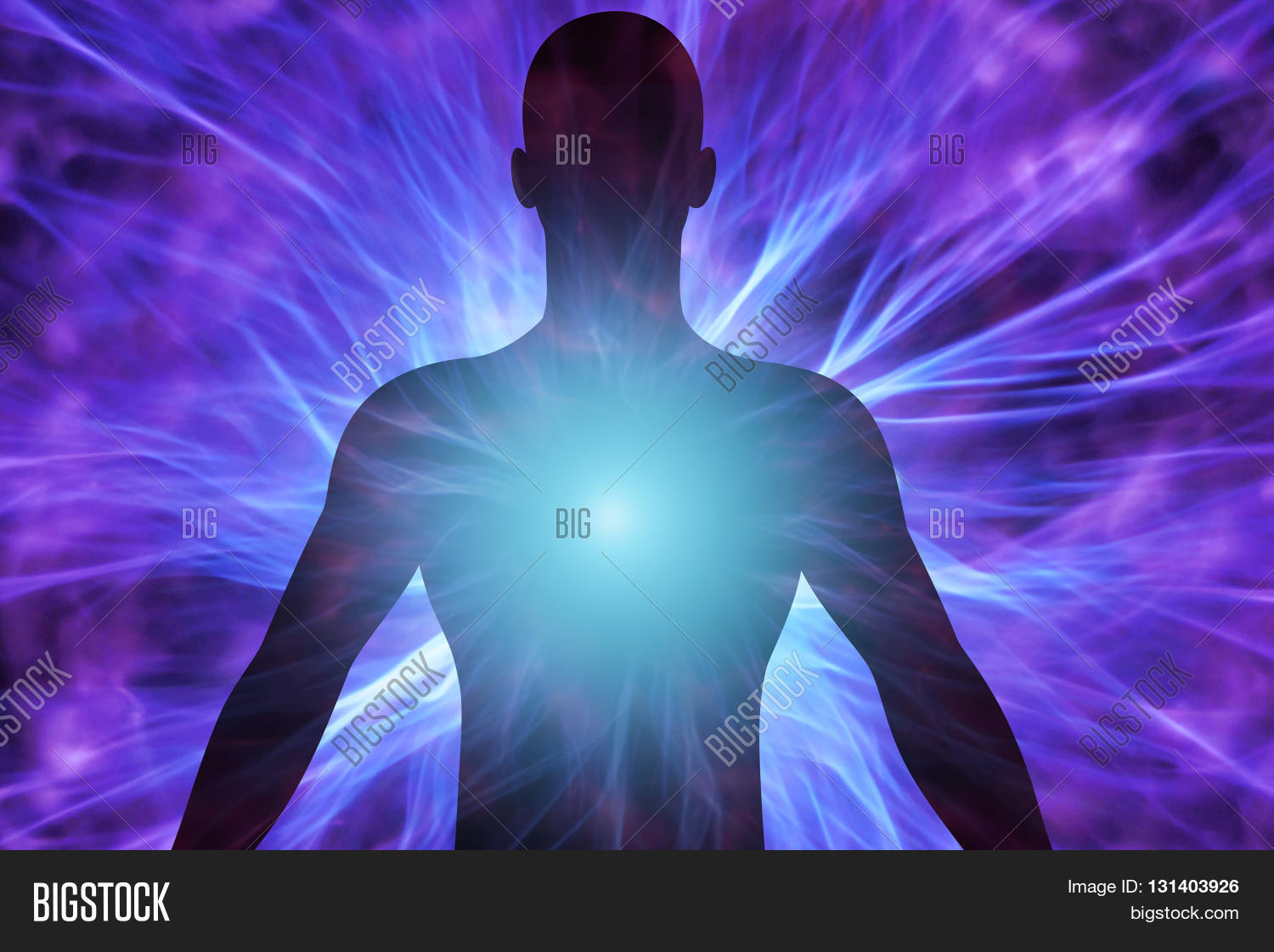Human Silhouette Rays Image & Photo (Free Trial) | Bigstock