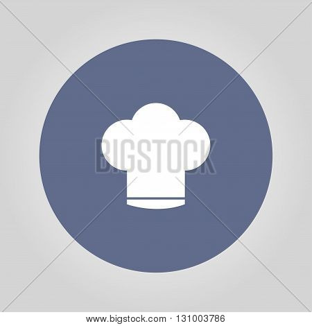 Chef cap vector icon. Flat design style eps 10