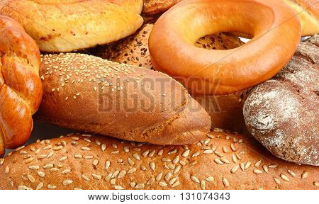 A background baked goods and pastry products