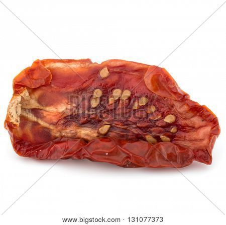 Dried tomato isolated on white background cutout