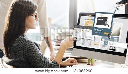 Job Search Career Recruitment Occupation Career Concept
