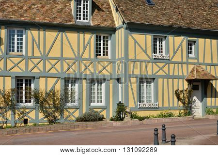 Trie Chateau France - march 14 2016 : the picturesque city in winter